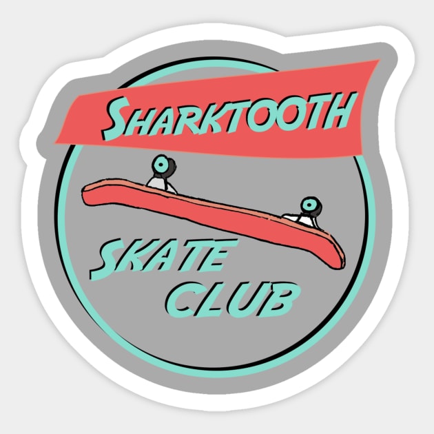 Skate Club Logo Sticker by net_ha_ha_ha